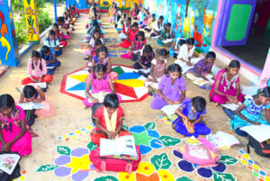 Children studying at ATSWA Rehabilitation Centre