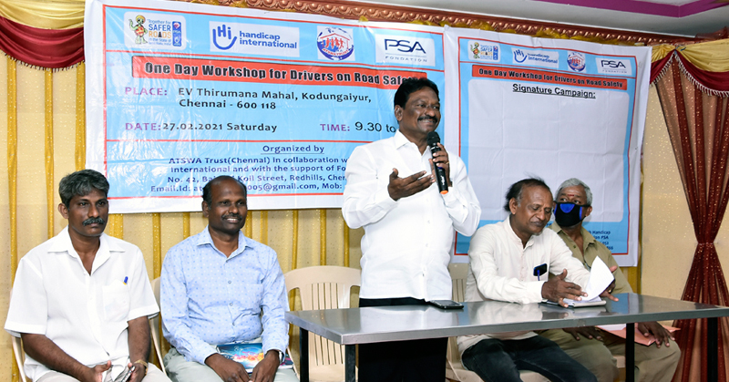 School children learning road safety